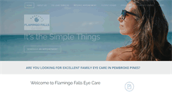 Desktop Screenshot of flamingofallseyecare.com